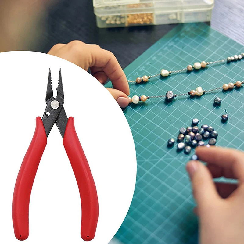 

Carbon Steel Jewelry Pliers For Jewelry Making Supplies Crimper Pliers For Crimp Beads Red Crimping Pliers