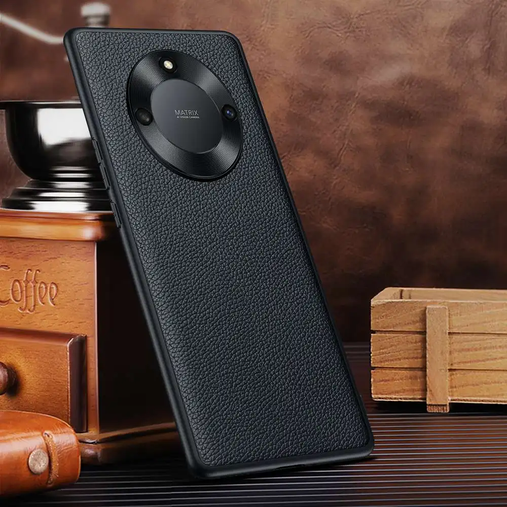 

Чехол из натуральной кожи для Honor X40 70 60 50 Magic 4 3 Pro Plus