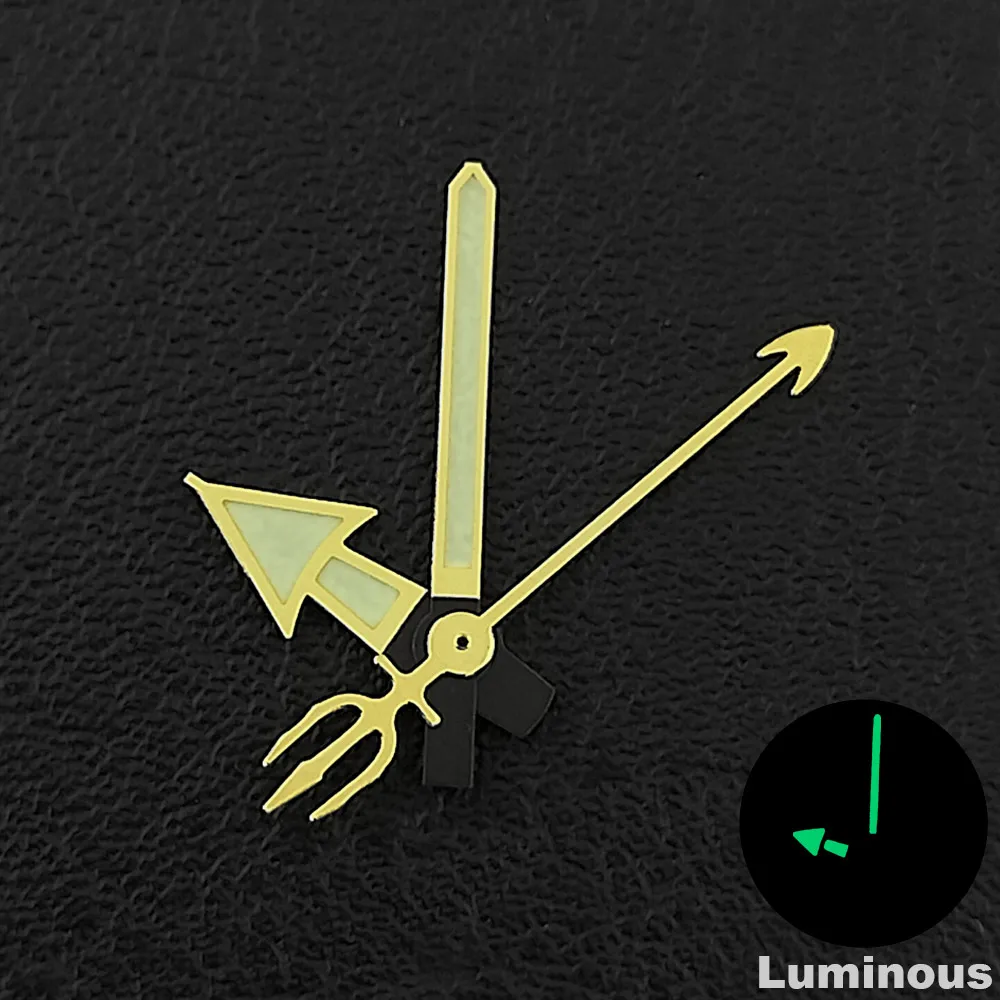 Green C3 Luminous 12.5mm Watch Hands - Premium Watch Accessories and Parts