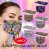 10PCS Adult's Disposable Mask Paisley Print Face Cover Industrial 3Ply Ear Loop Mascarillas Quirúrgicas Homologadas Masque 2