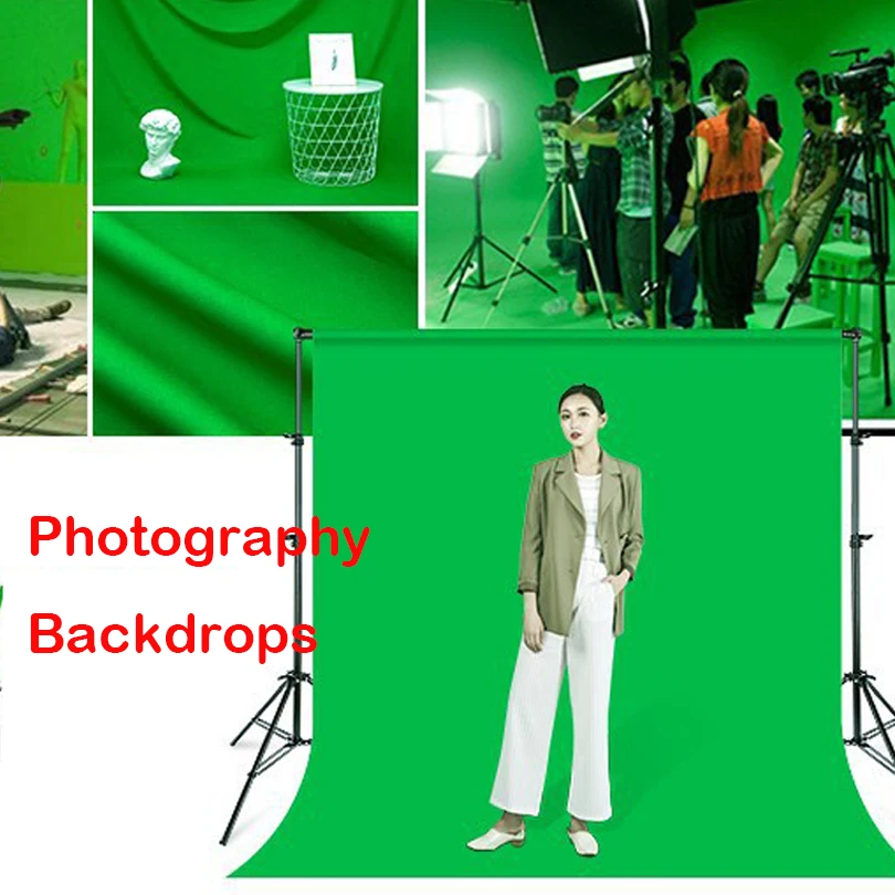 TBGFPO 2mx3m Background Frame 3mx3m Green Screen Photography Backdrops  Muslin Cotton Professional Background for Photo Studio 並行輸入品 