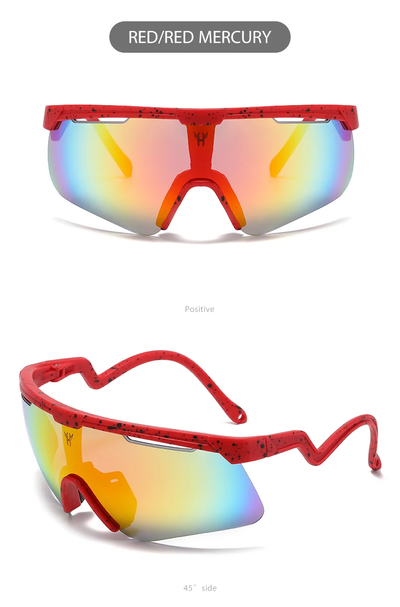 VAGHOZZ Marke Designer Neue Outdoor Sport Sonnenbrille Männer Männlichen Sonnenbrille Frauen Brille UV400 Mode Brillen – Detail 9