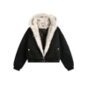 American Harajuku Warm Jacket Mens and Womens Retro Simple Plush Jacket with New Loose Leather Motorcycle Punk Fur Collar Jacket 6