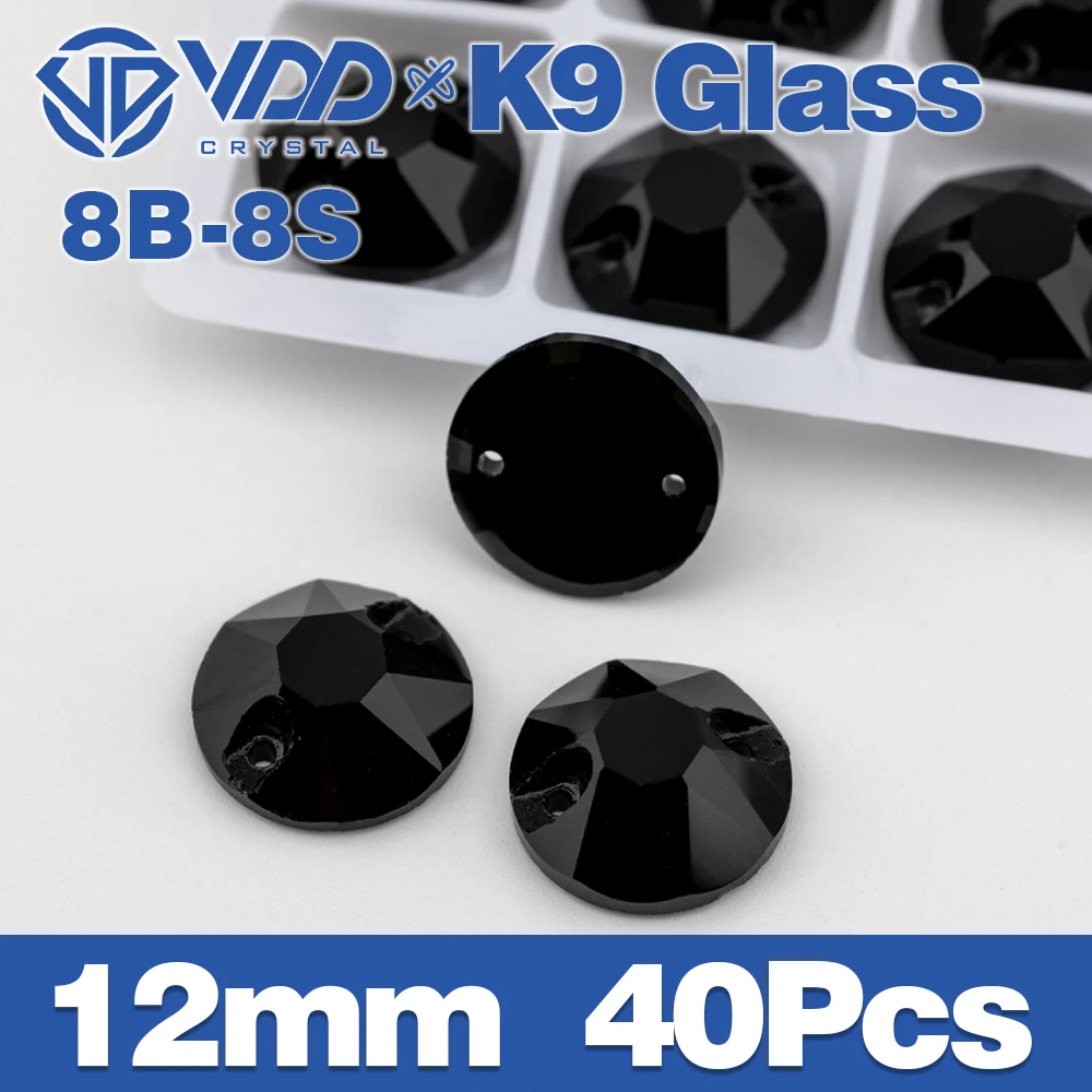 VDD S102 Jet Fase Top Qualität K9 Glas Nähen Auf Strass Kristall Nähen Flatback Steine Für Kleidungsstück Kleidung Hochzeit Kleid – Detail 6