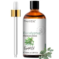 PHATOIL 100ml Pure Essential Oil For Skin Eucalyptus Peppermint Vanilla Tea tree Ylang Ylang Bergamot Aromatherapy Essential Oil