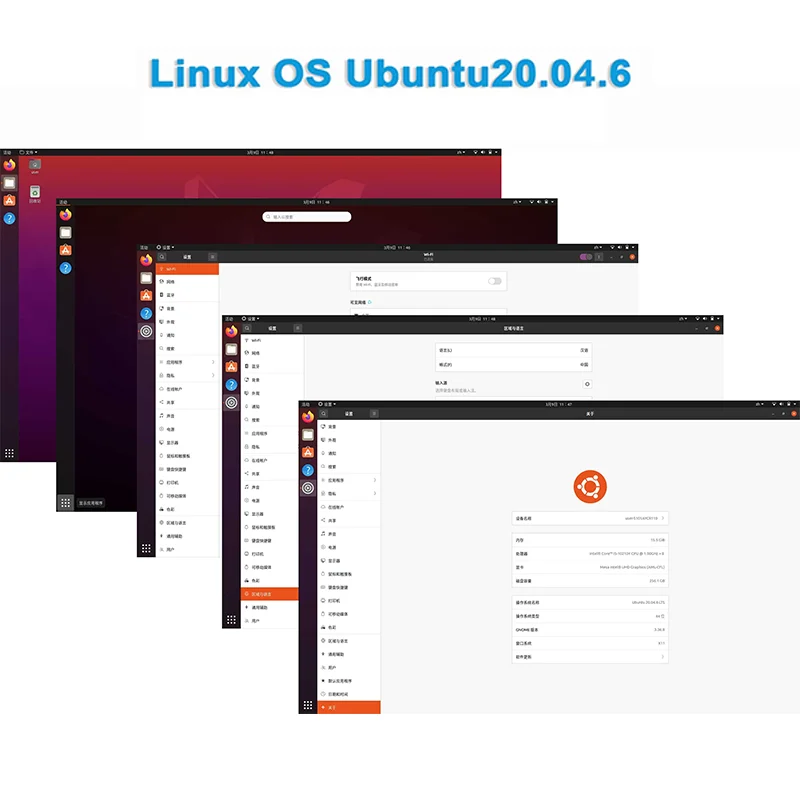 10 Inch Rugged Tablet LINUX OS Ubuntu 20.04.6 i5-10210Y CPU 8G+128G 2D Scanner IP68 Waterproof Industrial Tablet