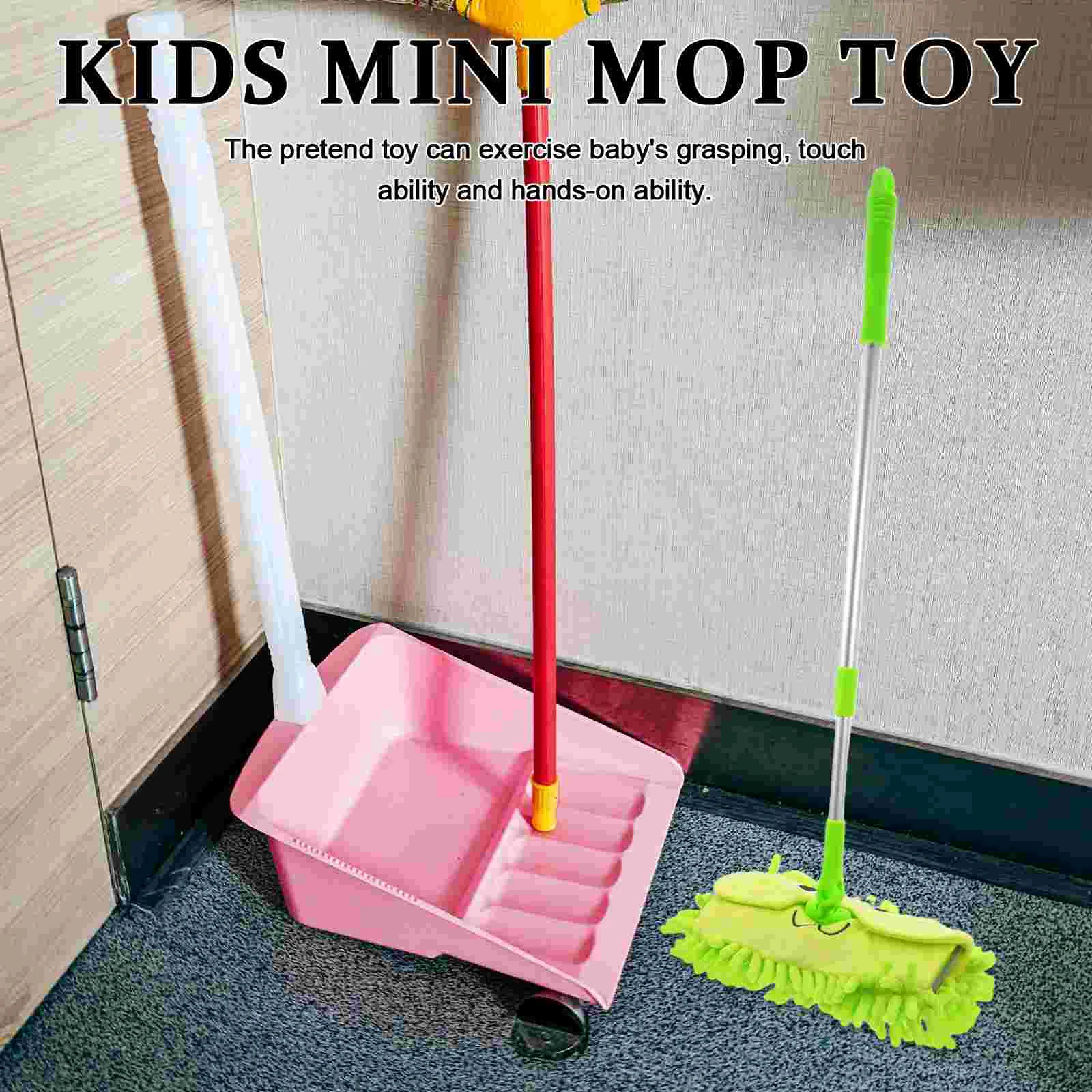 Toy Mop Kids Toys Child Cleaning Supplies Children Plastic Pretend Baby Plaything Mini