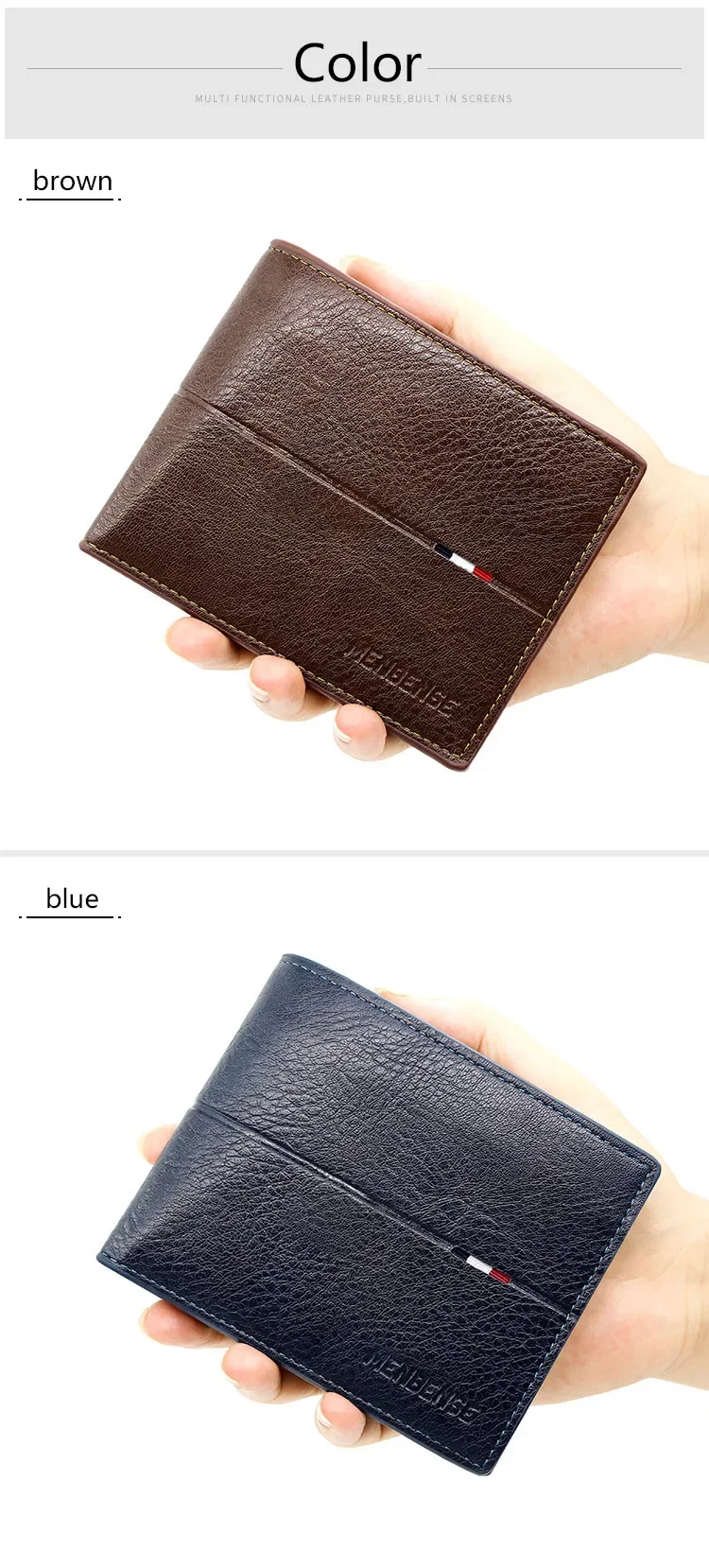 2025 New Male Short Bifold Zipper Card Holder Purse Slim Men's Wallets Simple Coin Pocket High Quality PU Leather Men Money Bag Image 11
