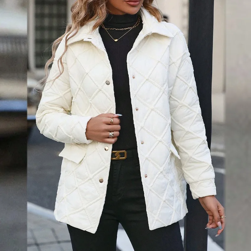 

Women's Winter Sweet & Fresh Cotton Coat Thermal Warm Temperament Commuting Female Clothes Woman Fashion Long Sleeved Jacket