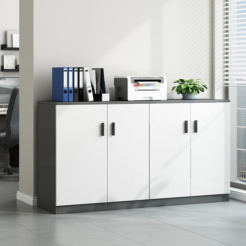 Stand Doors Filing Cabinet Italian Designer White Rangement Office Cupboards Shelves Display Armoires De Salon Storage Furniture