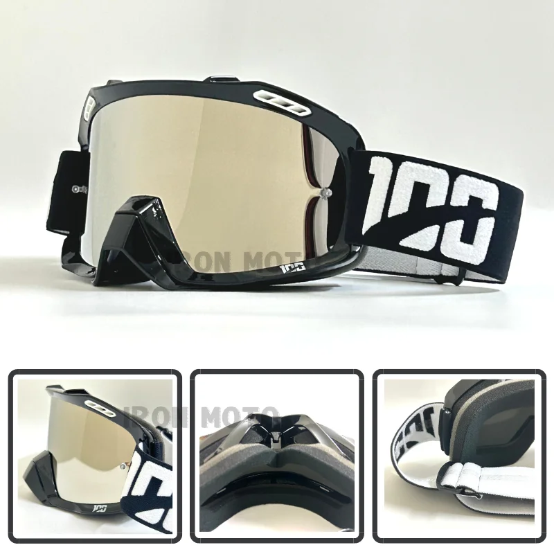 Motorcycle Glasses Men Motocross Goggles Red Dirt Bike Glasses MTB Enduro Cycling Riding Sunglasses MX Crosscountry Motorcycle