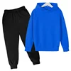Autumn/Winter Kids Tracksuit Hoodie Solid Color Black and White Infrared Set Top + Pants Gift for Boys and Girls Ages 3-13 3