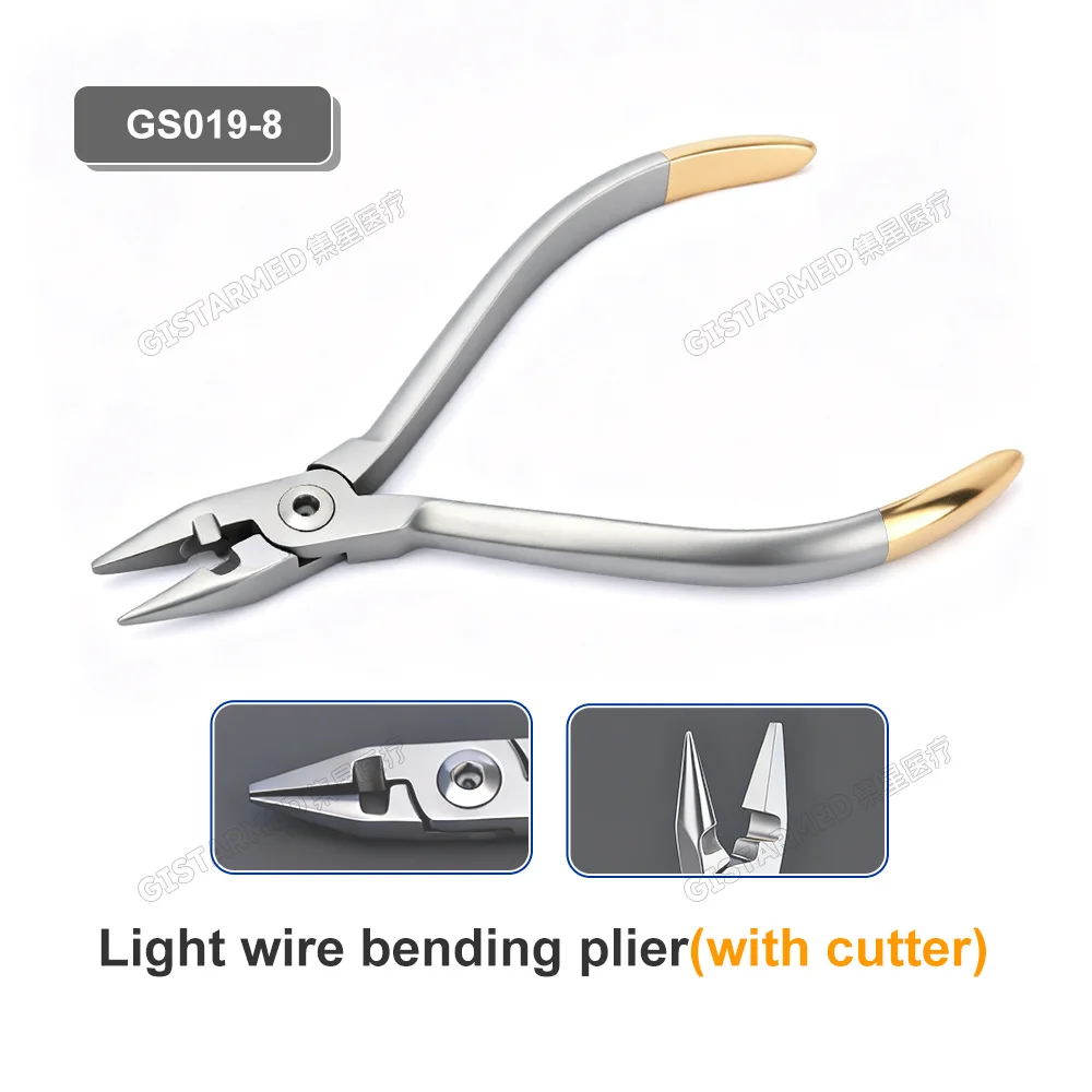 GistarMED Dental-Kieferorthopädie-Zange aus Edelstahl, Zahnarztinstrument, Distal-Endschneider-Zange mit TC-Blending-Zange – Detail 10