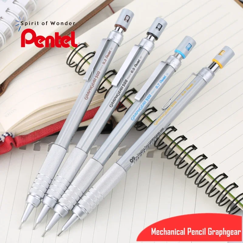 Mm 드래프팅 자동 0.3 펜텔, 펜 지우개, 엔지니어링 500 0.7 0.9 0.5, Graphgear Pro 기계식 펜슬, 1pc