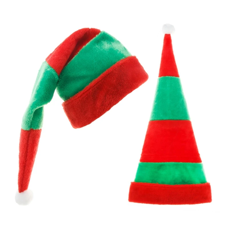 Santa Elf Hat Christmas Hat Santa for Kid Adult Festival Christmas Holiday Party Decor Supplies Unisex