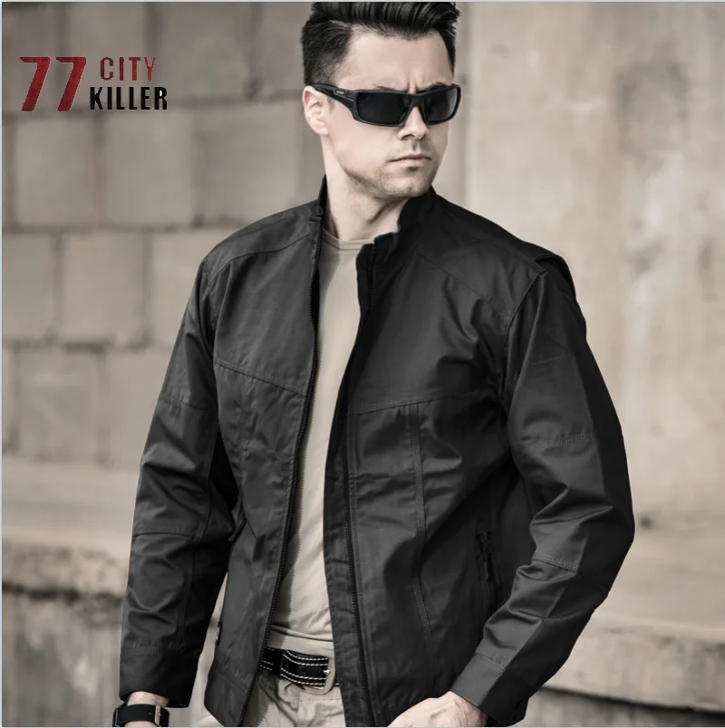 

Stand Collar Military Tactical Jacket Men's Special Forces Combat Camouflage Coat Men's Outdoor Sports Rock Climbing Hunting Top