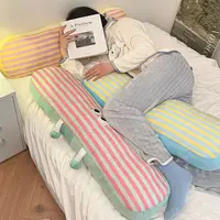 Cute Bed Dopamine Internet Celebrity Cushion Sofa Large Backrest Long Strip Pillow Girl Legs Legs Side Sleeping Pillow 1