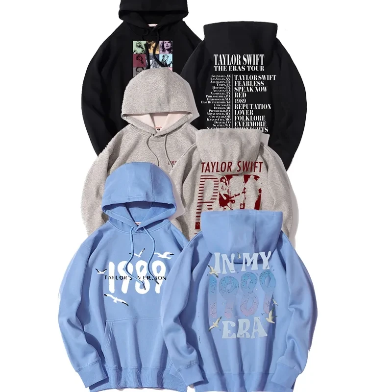 

Kpop T.s 1989 Printed TAIL THE Era Tour The Same Perip Letter Gull Cardigan Long Sleeved Pullover Coat Y2K Oversize Sweatshirt