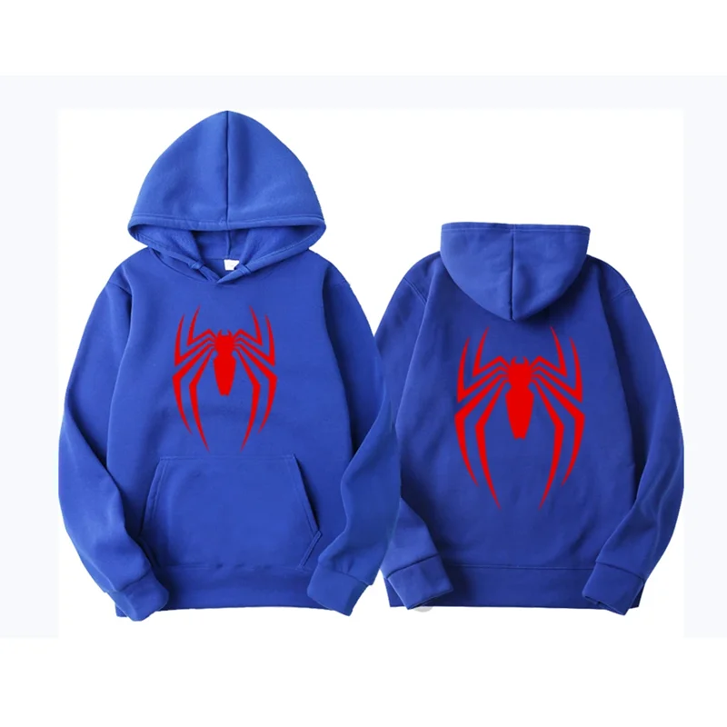 Fashion printed Spider Hoodie Sweatshirt For Men Casual Pullover