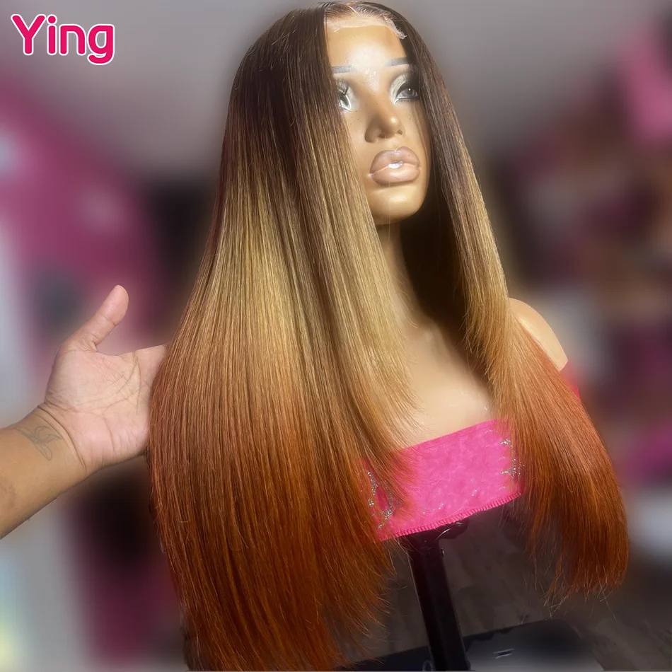 Женский парик из коричневых бразильских волос, 13x6 дюймов, 13x4 дюймов