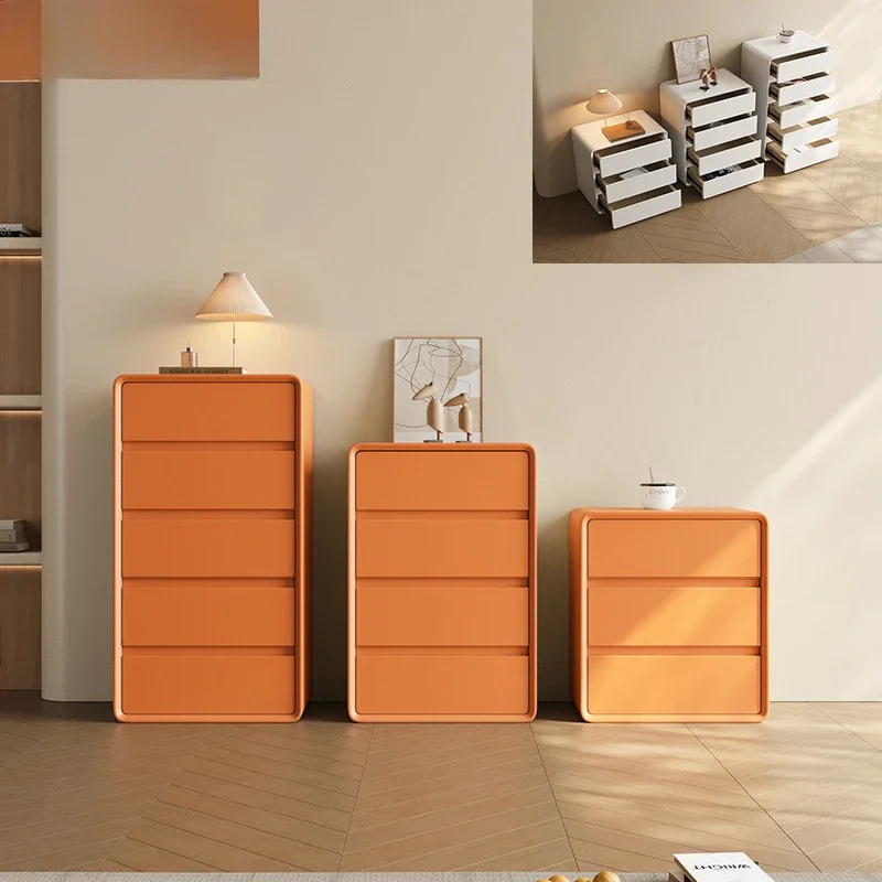

Chest of drawers, five creamy bedrooms, modern minimalist leather storage cabinets, living room, solid wood storage drawers, thr