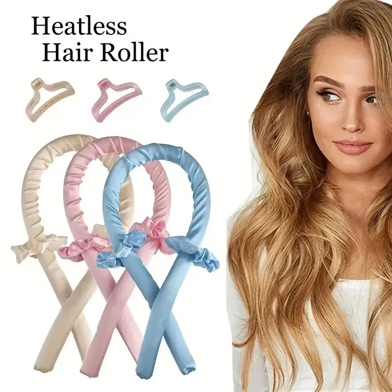 DIY Heatless Curling Stick Headband Set