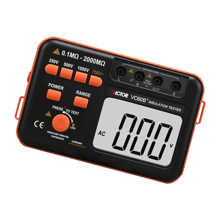 

VC60B+ 1000V Megger Digital Insulation Resistance Tester Digital Insulation Ohm Tester