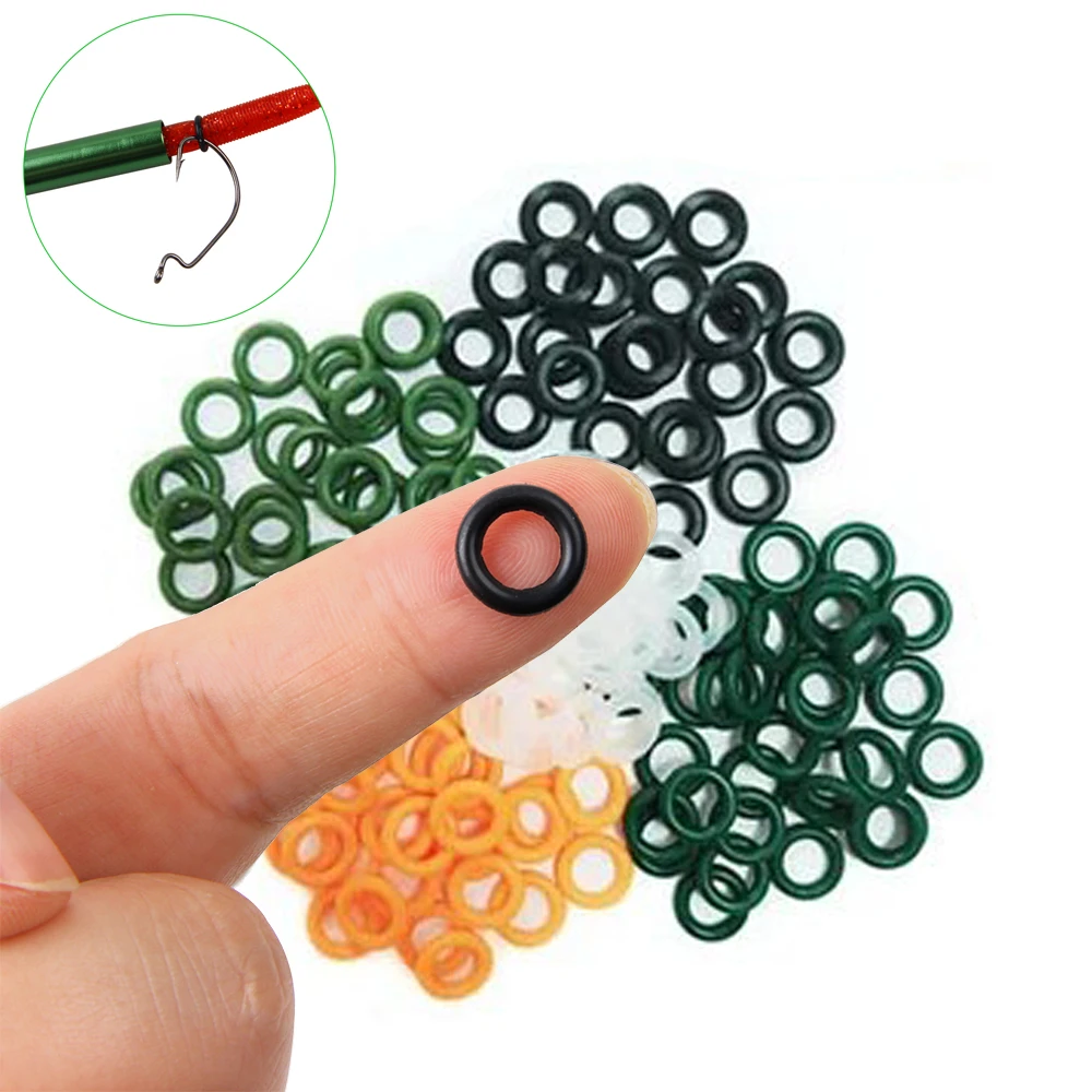 50 anneaux O pour montage wacky rig - Accessoires pêche leurres souples pour le bar