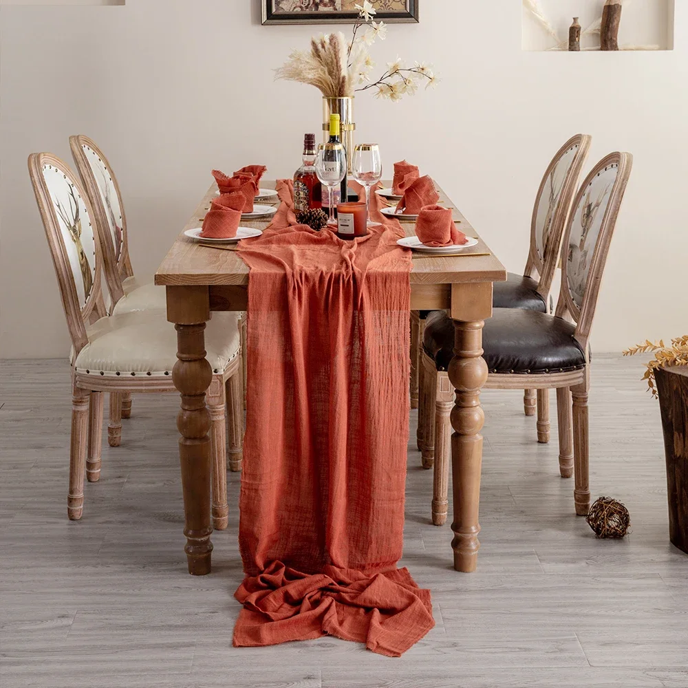 

Прямоугольная скатерть из хлопка и Марли, скатерти для стола, льняные салфетки, украшение для свадьбы/вечерние НКИ, украшения для обеденног...