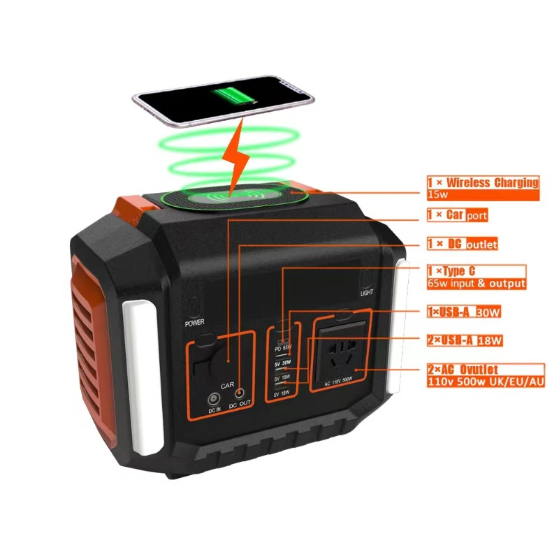 

solar generator portable outdoor electricity supply 568wh power banks & power station power bank solar