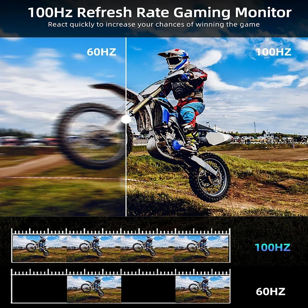 ޴  100% SRGB ܺ ÷ ȭ, USB C HDMI, Ʈ ƺ  PC XBox PS4/5 ġ, 18.5 ġ 100Hz FHD