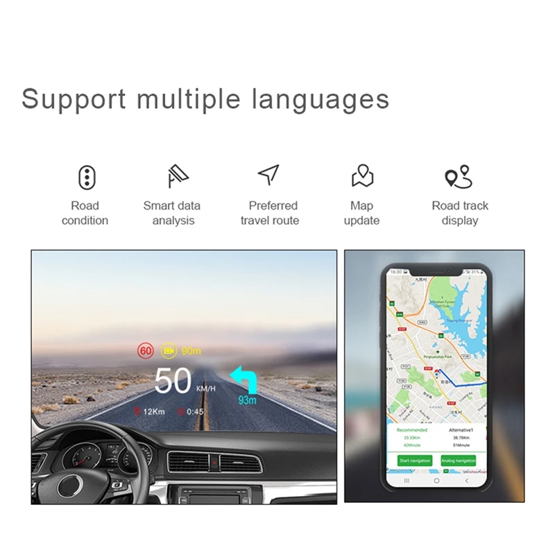 C2  HUD  ÷, GPS ׺̼, OBD2 ĳ, º ǻ,  ӵ 