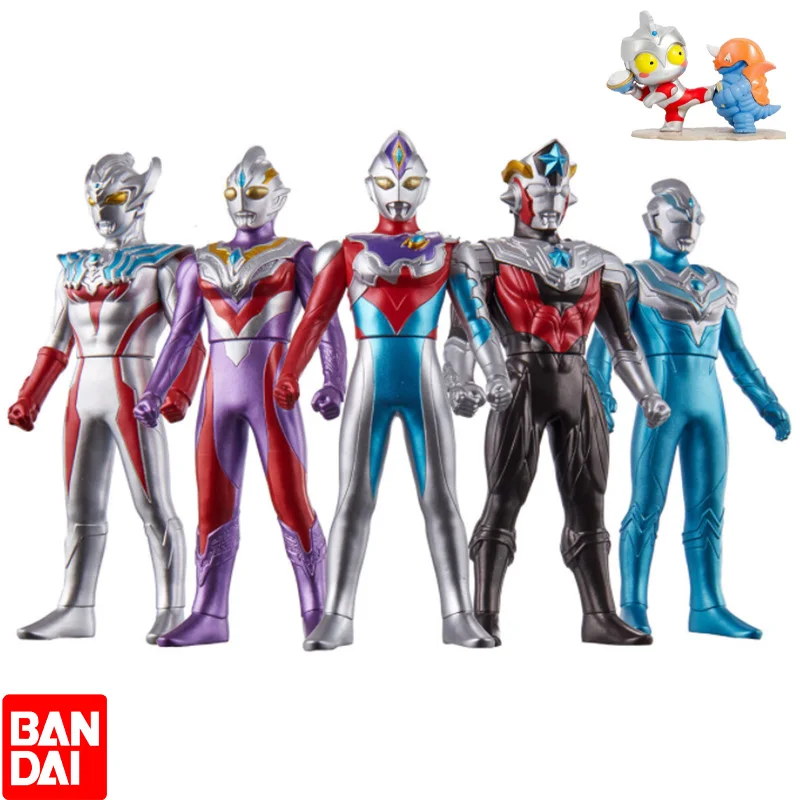 

Orignal Bandai Ultraman The New Generation of Hero Series Soft Glue Collection Set 03 Doll Model Action Figure Children's Toys