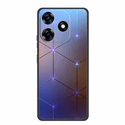 Sleek Black Silicone Soft Back Cover for ZTE V50 Smart (B06.CH.25)
