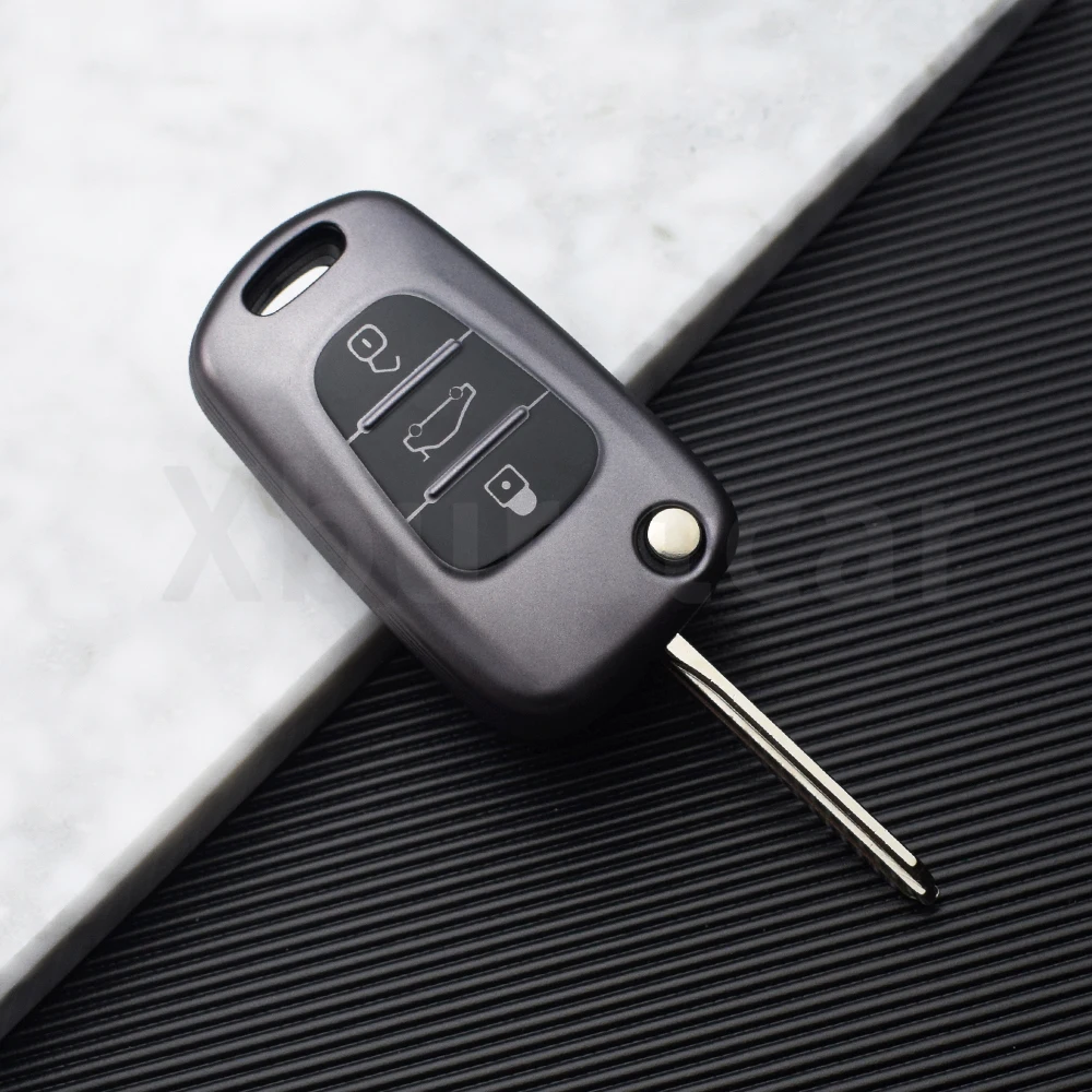 HIBEYO Custodia pieghevole per chiave auto, adatta per Kia K2 K5