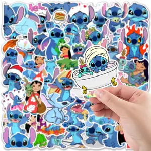 Pegatinas de Lilo y Stitch para niños, pegatinas de dibujos animados,  equipaje, guitarra, portátil, nevera, cuaderno, Kawaii, Disney, álbum de  recortes, vinilo, 10/50/100 Uds. - AliExpress