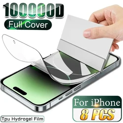 8 - Pack TPU Hydrogel Film Full Cover Screen Protectors - TPU Hydrogel Film (For iPhone 11)