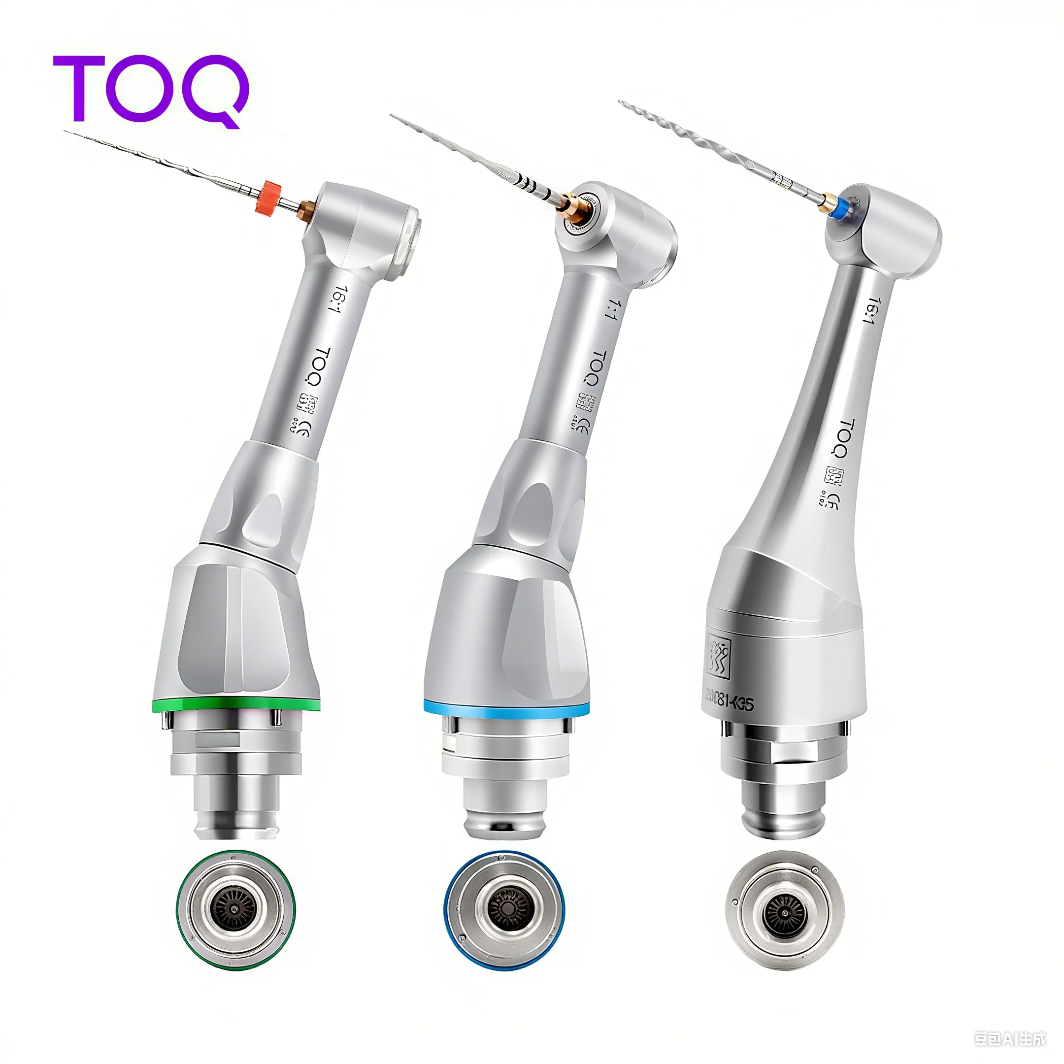 16:1 1:1 Contra Angle Dental Reduction Intra Head for Wireless Endo Motor Handpiece