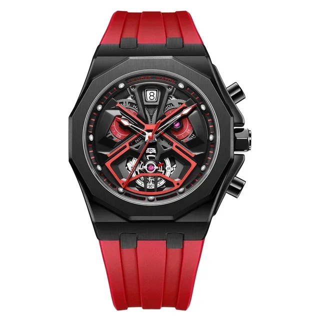 野球ワールドカップ劇レア時計 LILUOKE 9003 Top Mens Watch Star Wars Sports Luminous