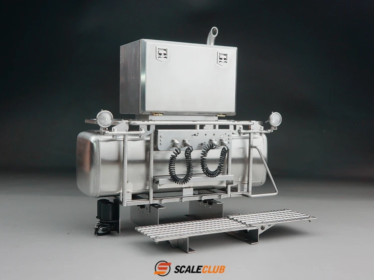 Scaleclub Heavy Tractor Equipment Rack Tool Box Ersatzkraftstofftank 1:14 für Tamiya Lesu Scania Man Actros Volvo Autoteile Rc Truck – Detail 2