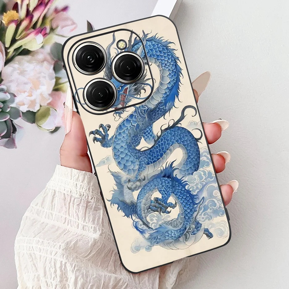 Stylish Painted Soft TPU Phone Case - For Tecno Spark 20 Series