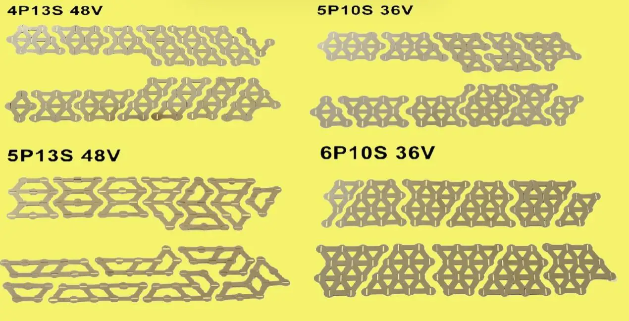 Nickel Strip for Hailong 1-2 eBike Battery Thickness 0.15mm 36V 10S6P 48V 13S5P Fit DIY Hailong EBike Battery Pack 10S 6P 13S 5P