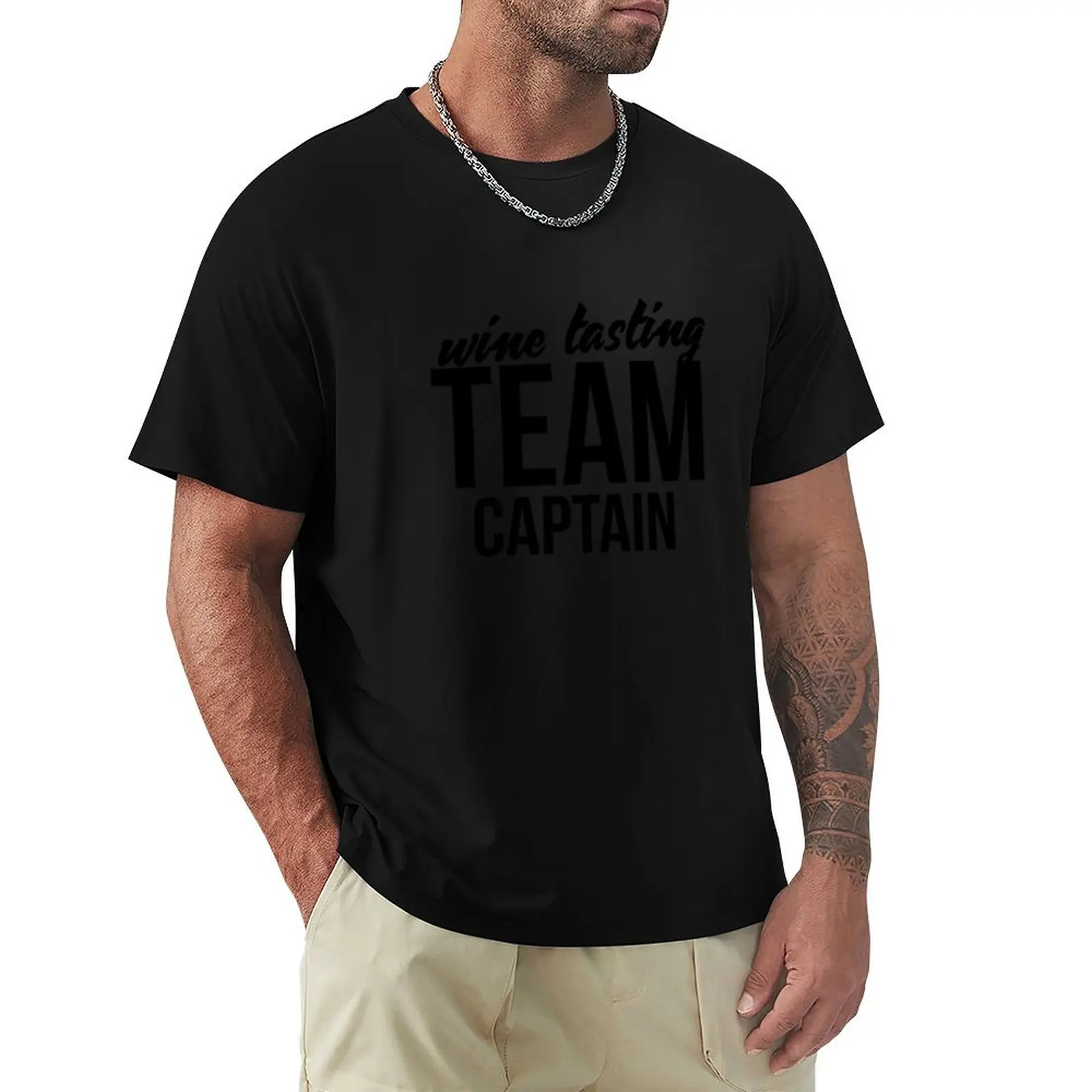 

Wine Tasting Team Captain Sarcastic funny wine t shirt T-Shirt quick drying blue archive animal prinfor boys men graphic tees