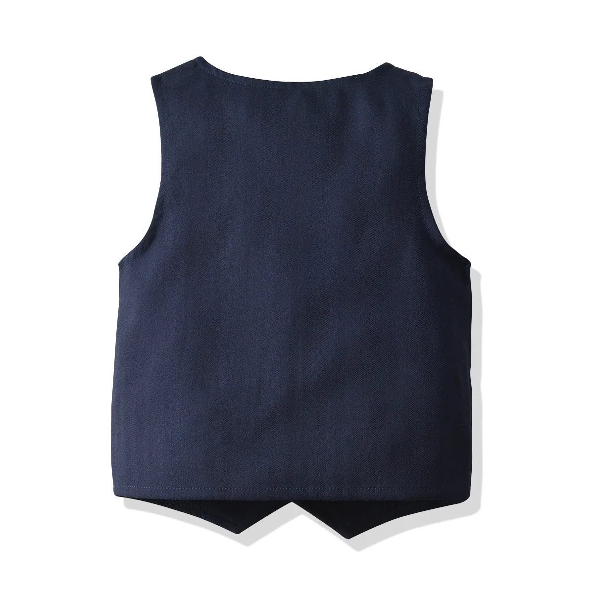 2022 Autumn Winter New Boys Suit Formal Baby Gentleman Vest Trousers Striped Shirt Cardigan British Four-piece Suit 20A512