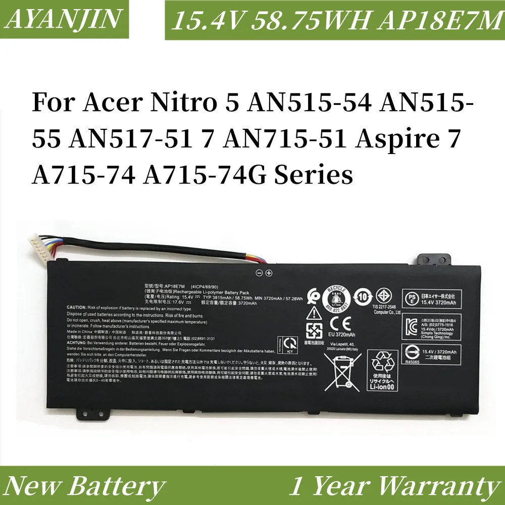 portátil para Acer Nitro 5 AN515-54 AN515-55
