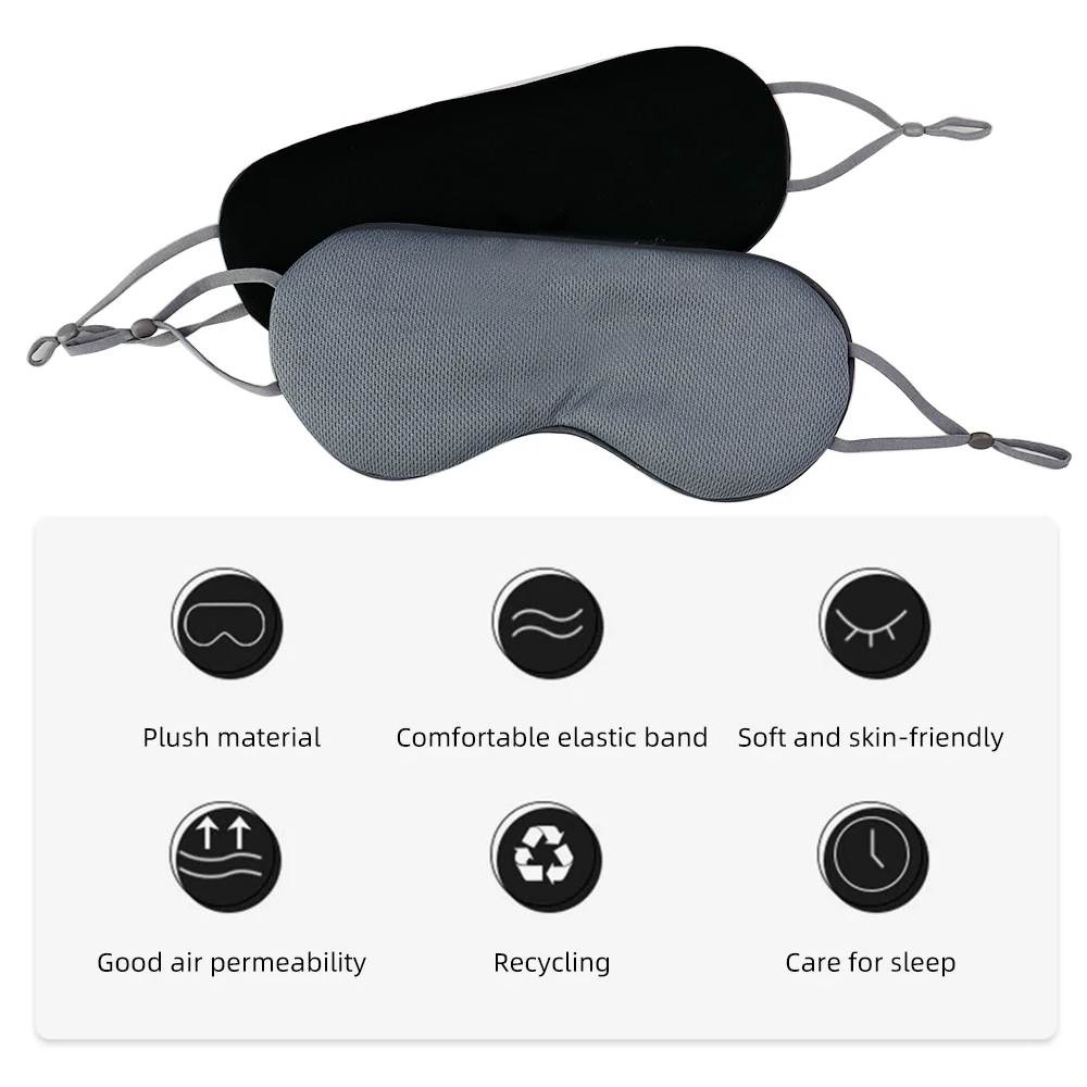 Universal Shading Sleep Aid Eye Face Mask Double-sided Sleeping Eye Mask Ventilation Lunch Break Eye Mask Breathable Eyeshade 6