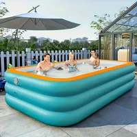 Piscine gonflable domestique à 3/4 couches, matériau renforcé épais en PVC, ouverture rapide, gonflable Simple, différentes tailles disponibles 2