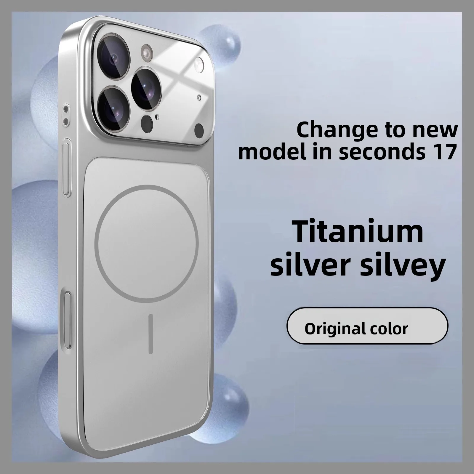 Luxurious Slim Magnetic Phone Case with Wireless Charging Compatibility