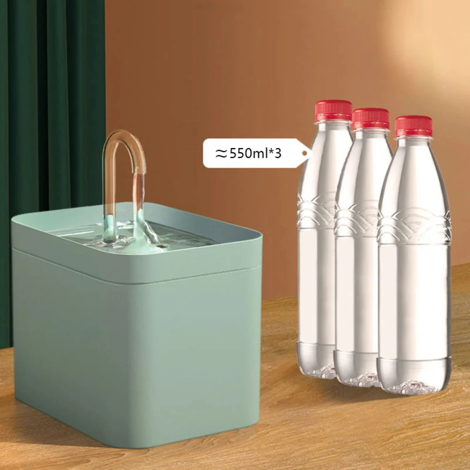 Cat Water Fountain 1.5L Auto Filter USB Mute Cat Drink Bowl Recirculate Filtering Drinker for Cats Pet Water Dispenser