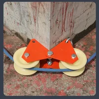 Aerial Work Save Effort Rope Puller Cable Retractor Protector Labor-saving Foldable Wall Corner Rope Pulley Crane Line Collector 2